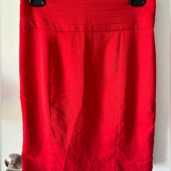 Midi Red Skirt - Picture 2 of 5